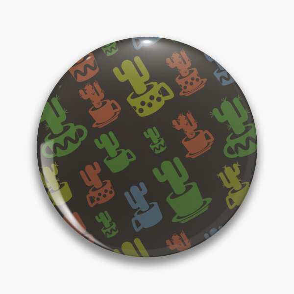 Item preview, Diagonal cactus silhouette in cups and pots designed and sold by CutieBlue.