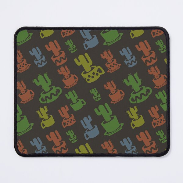 Item preview, Diagonal cactus silhouette in cups and pots designed and sold by CutieBlue.