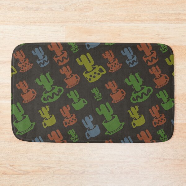 Item preview, Diagonal cactus silhouette in cups and pots designed and sold by CutieBlue.