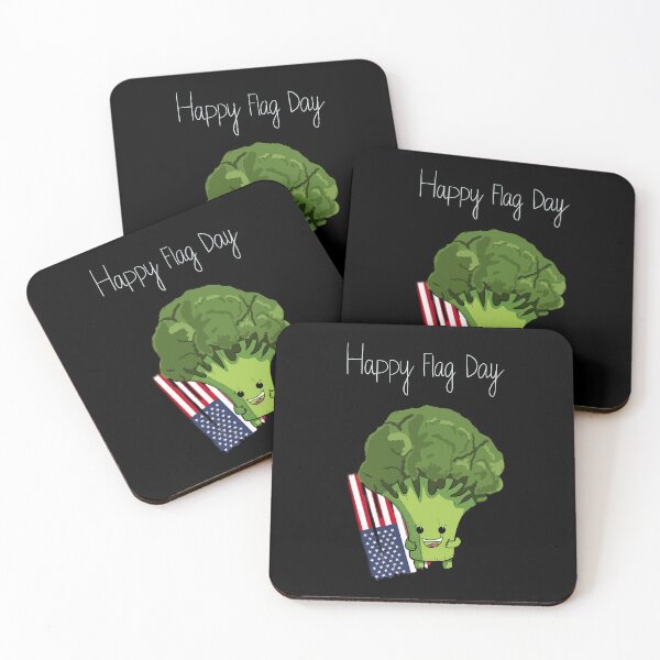 Item preview, Happy Flag Day Cute Little Broccoli designed and sold by BigFatMistake.