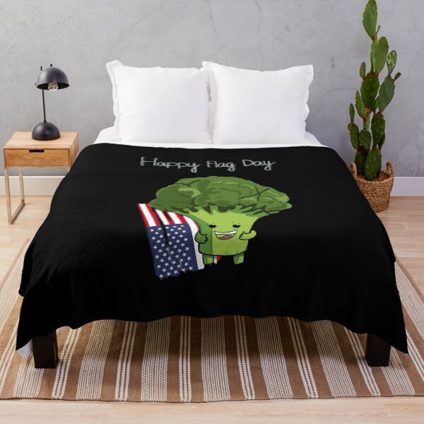 Item preview, Happy Flag Day Cute Little Broccoli designed and sold by BigFatMistake.