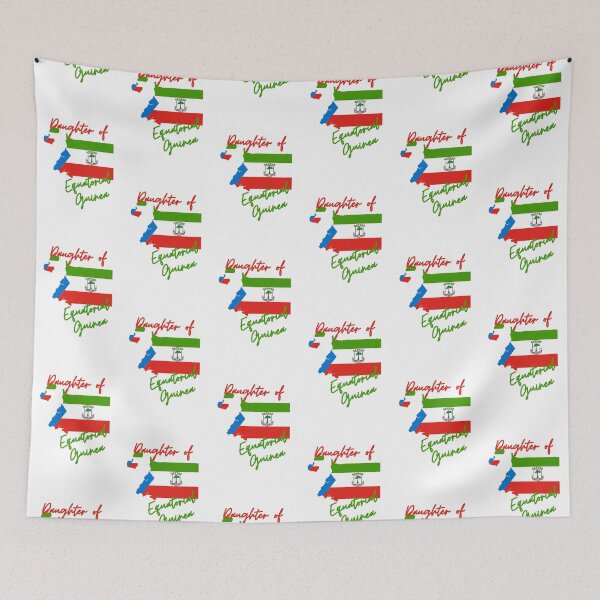 Item preview, Daughter of Equatorial Guinea Map Flag designed and sold by NovawayDirect.