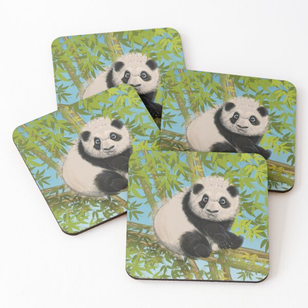 Item preview, Panda Cub Sitting on Bamboo designed and sold by Julezdrawing.