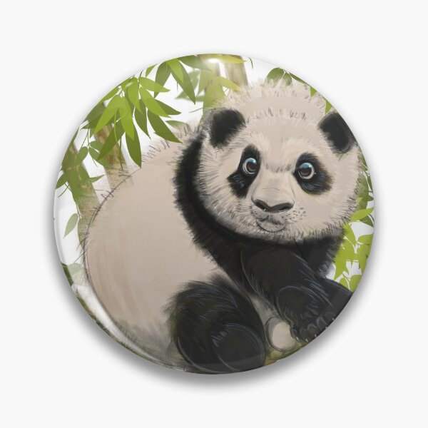 Item preview, Panda Cub Sitting on Bamboo designed and sold by Julezdrawing.
