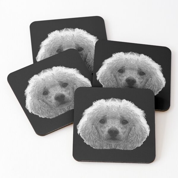 Item preview, poodle face, miniature poodle, dog outfits designed and sold by Kirei-Lily.
