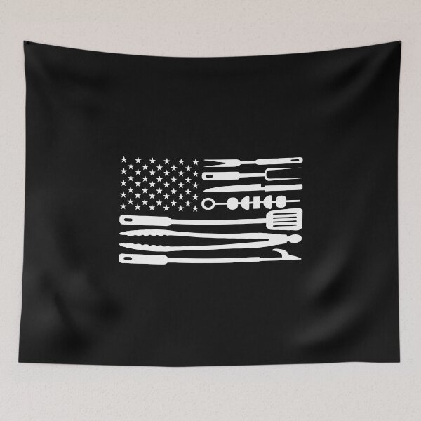 Item preview, BBQ America flag designed and sold by DerSenat.