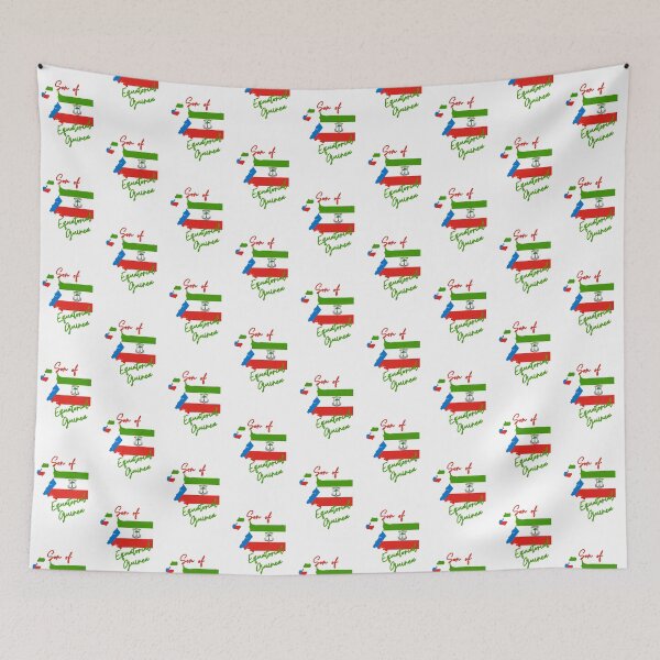 Item preview, Son of Equatorial Guinea Map Flag designed and sold by NovawayDirect.