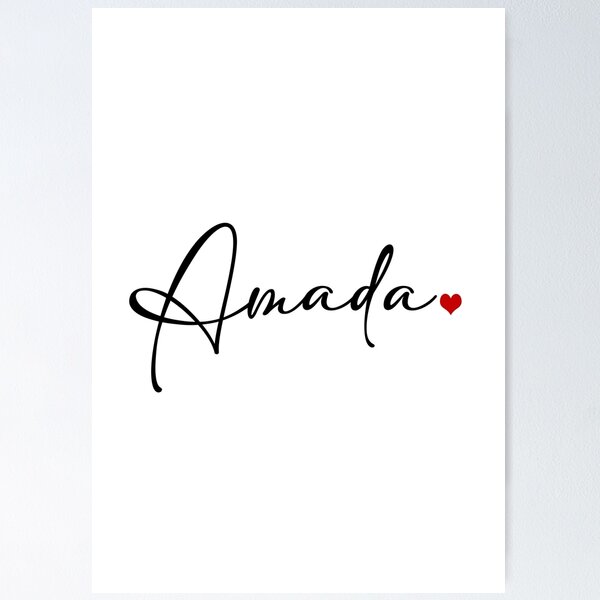 Item preview, Amada, Spanish Quote designed and sold by Aryam Quotes.