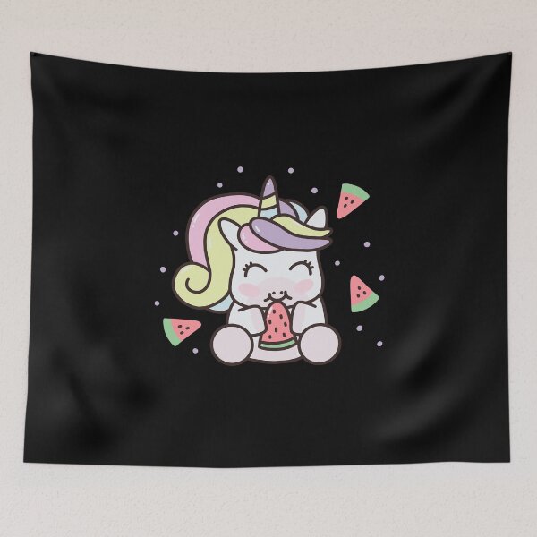 Item preview, Kawaii Watermelon Unicorn Summer Fruit Melons Lover Girls designed and sold by JokeGysen.
