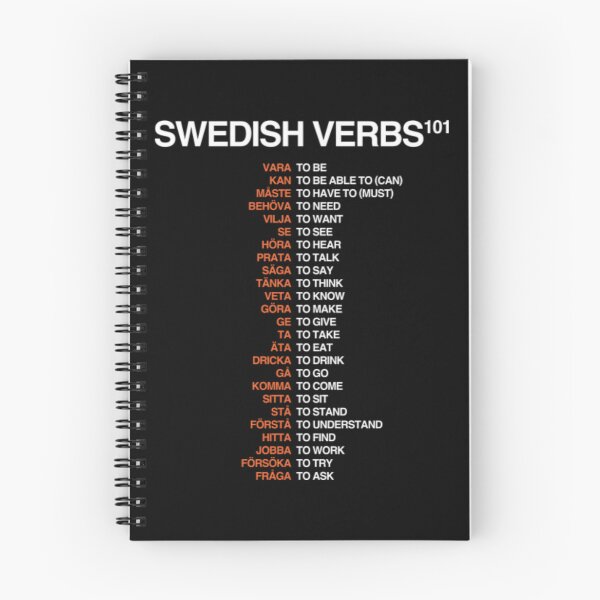 Item preview, Swedish Language, Swedish Verbs 101 - Swedish Language designed and sold by PandoraMeliora.
