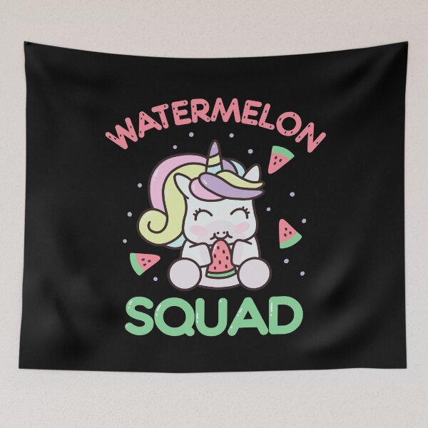 Item preview, Kawaii Watermelon Squad Unicorn Summer Fruit Melons Lover designed and sold by JokeGysen.
