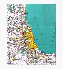 Chicago Map Photographic Print
