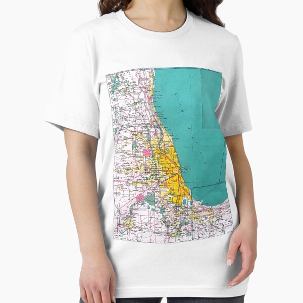 Item preview, Chicago Map designed and sold by everything-shop.