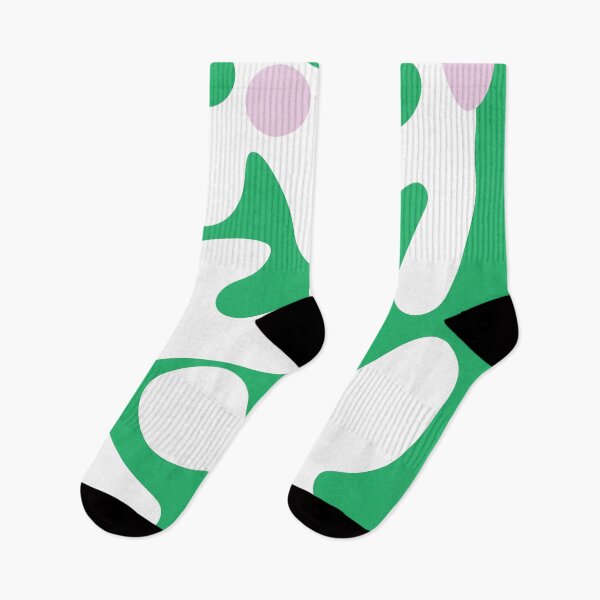 Item preview, Abstract Flowers Green White designed and sold by technicolorable_art.