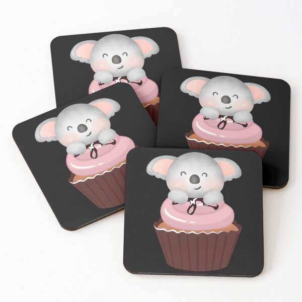 Item preview, Smiling Koala cupcake - Cute koala cup cake  designed and sold by RandomDel.