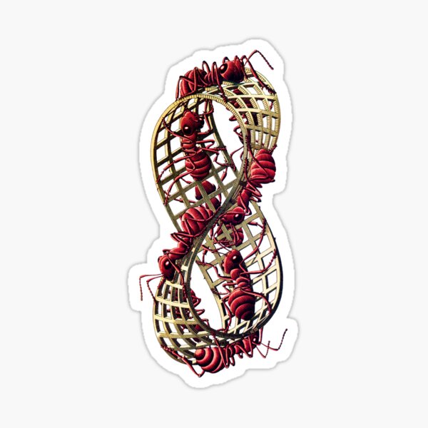 時間指定不可】 SUPREME ESCHER RIBBON STICKER