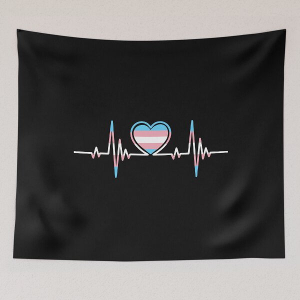 Item preview, Transgender Heartbeat Heart Flag Trans Pride Gifts  designed and sold by alenaz.