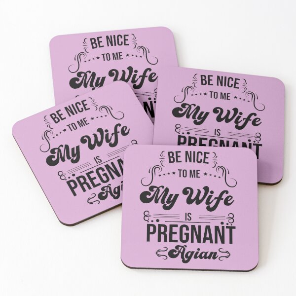 Item preview, funny Be Nice To Me My Wife Is Pregnant Again, gift idea for mothe'rs day,birthday,pegnant announcement,new dad ,husband designed and sold by ourpretty.