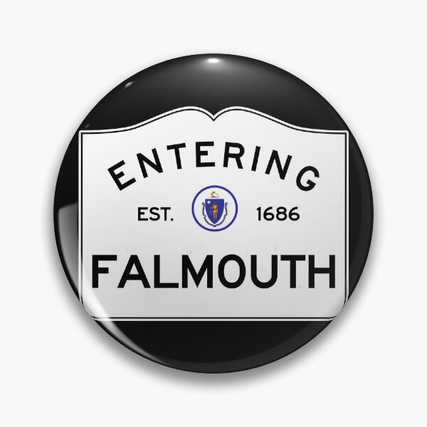 Item preview, Entering Falmouth - Commonwealth of Massachusetts Road Sign designed and sold by NewNomads.