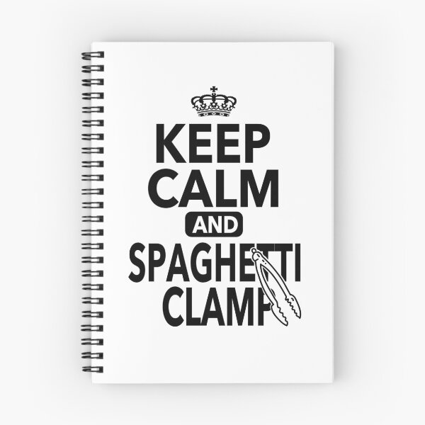 Item preview, Keep Calm And Spaghetti Clamp Funny Quotes designed and sold by JooArtPrints ★★★★★.