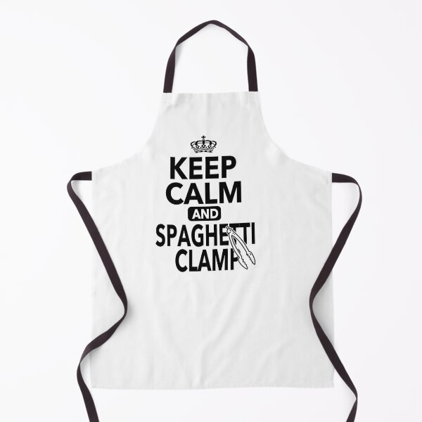 Item preview, Keep Calm And Spaghetti Clamp Funny Quotes designed and sold by JooArtPrints  ★★★★★.