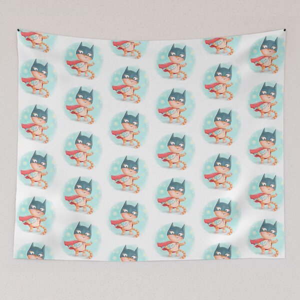 Item preview, Red tabby cat superhero designed and sold by MayyaIva.