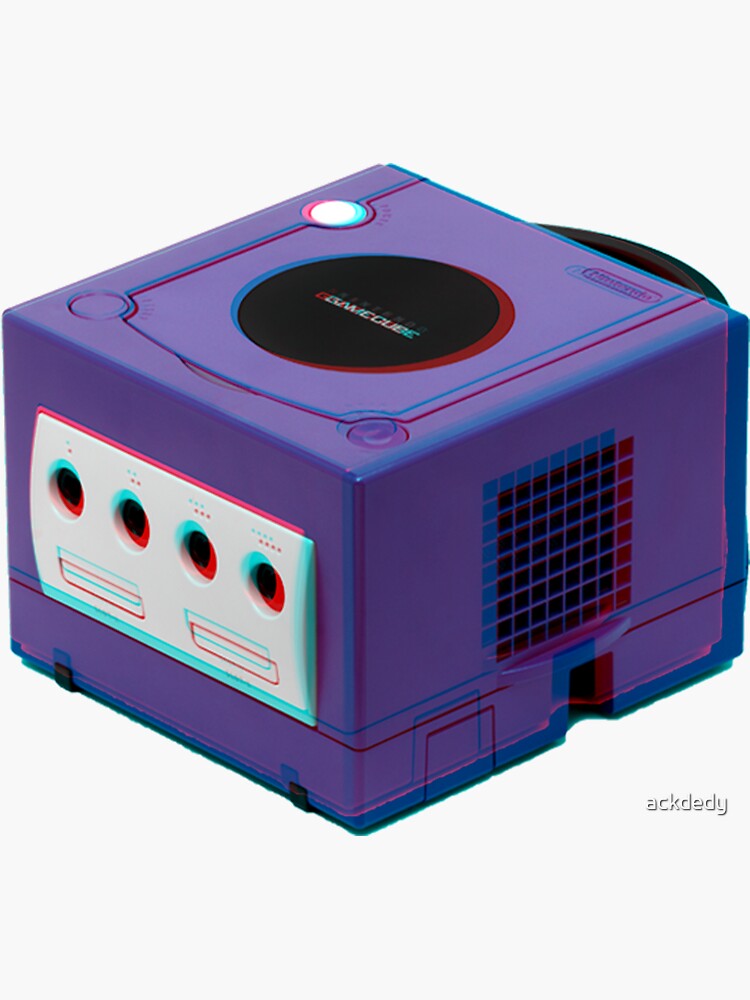 3D GAMECUBE STICKER by ackdedy