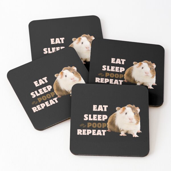 Item preview, Eat sleep poop repeat - guinea pig  designed and sold by 1DaisyChainLane.