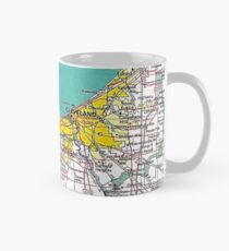 Cleveland Ohio Karte Tasse (Standard)