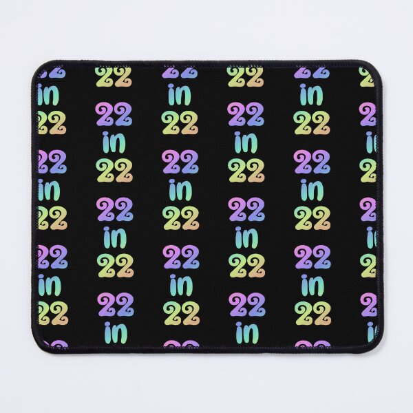 Item preview, 22 in 22 Rainbow gradient | 22nd Birthday | Turning 22 in 2022 | 22nd birthday party gift designed and sold by Violet Treasures.