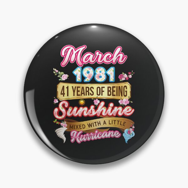 Item preview, Made In March 1981 Girl 41 Years Old 41st Birthday Sunshine designed and sold by JakariEzer.
