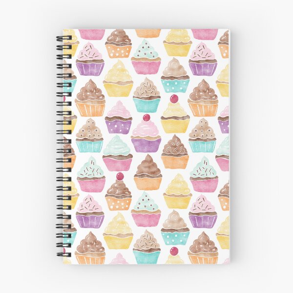 Item preview, Watercolour Cupcakes Pattern designed and sold by RebeccaFlaherty.