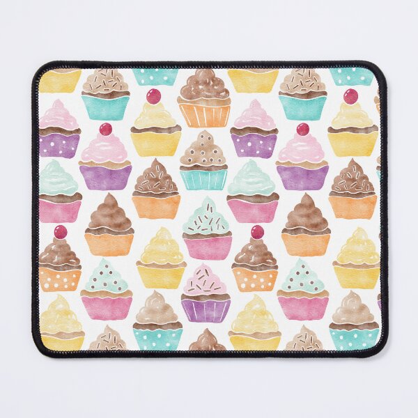 Item preview, Watercolour Cupcakes Pattern designed and sold by RebeccaFlaherty.