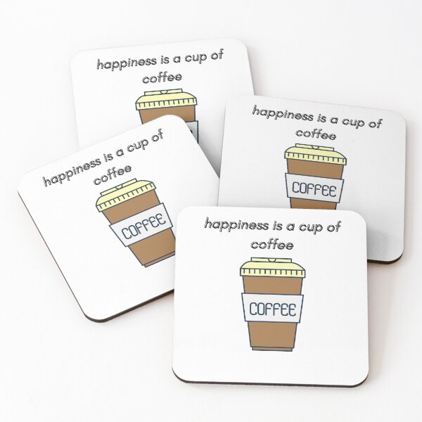 Item preview, happiness is a cup of coffee designed and sold by crypto-ly.