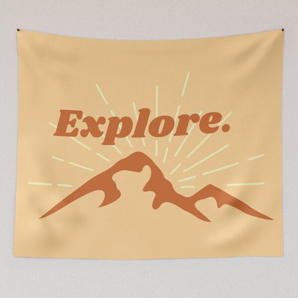 Item preview, Explore - Mountains - 70's Vintage - Hiking - #14 designed and sold by WildBerryMount.