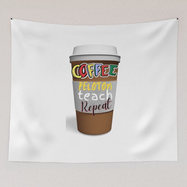 Item preview, Coffee Peloton Teach Repeat T-Shirt designed and sold by WilkDesign.