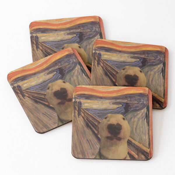 Item preview, The Scream Nelson Walter Dog Meme designed and sold by More Cute Dogs.
