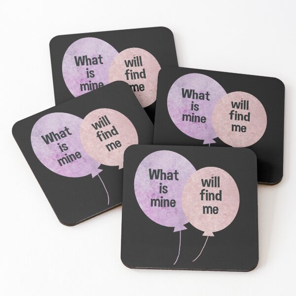 Artikelvorschau, Was mir gehört, findet mich Ballons in rosa und lila Typografie-Ballons entworfen und verkauft von WatercolorFun.