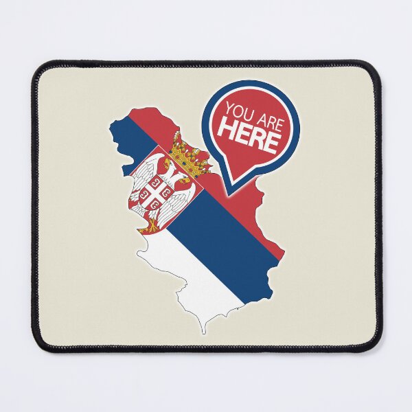 Item preview, Serbia - You Are Here designed and sold by alessionastro.