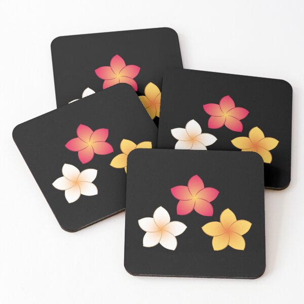 Item preview, Frangipani flowers (pink, white, yellow) designed and sold by CyrielleShop.