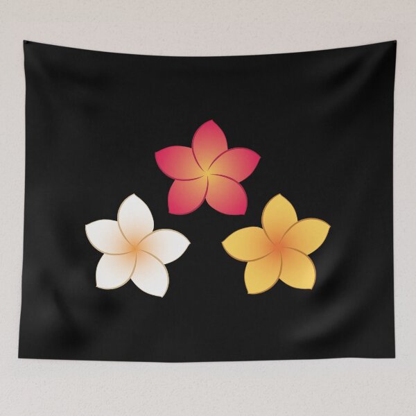 Item preview, Frangipani flowers (pink, white, yellow) designed and sold by CyrielleShop.