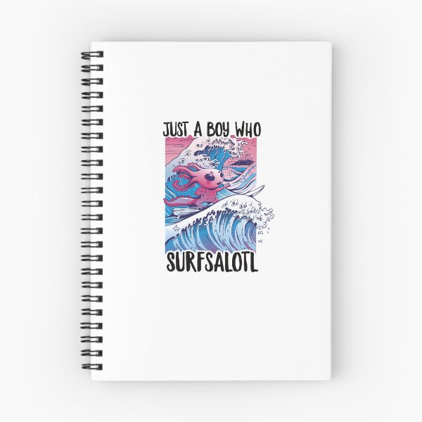 Item preview, Just A Boy Who Surfsalotl for axolotl lover designed and sold by ZzCorezZ.