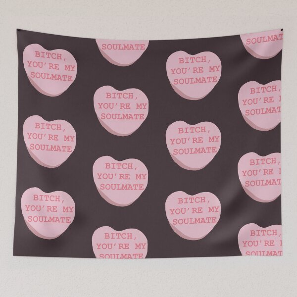 Item preview, EUPHORIA you're my soulmate candy heart pink designed and sold by victoriabr-.