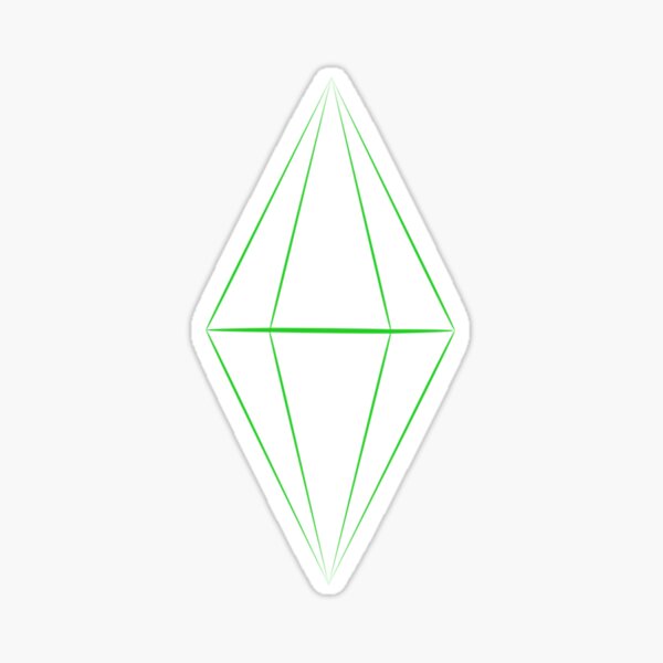 Minimalist Plumbob Sticker For Sale By Opasmarc Redbubble