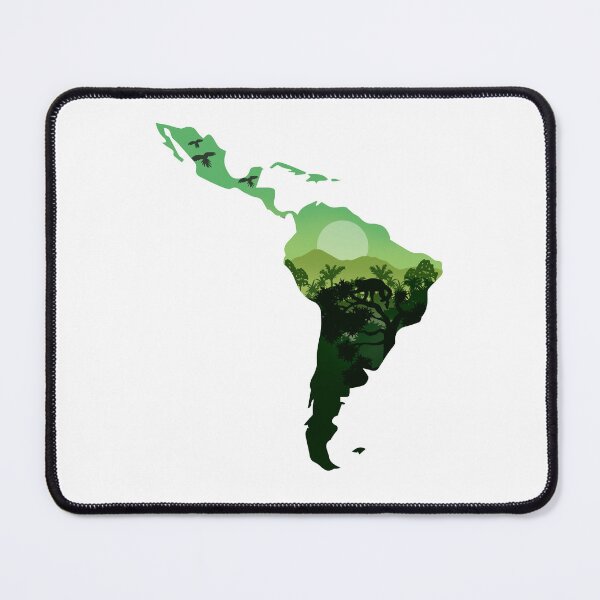 Item preview, Latin America map, landscape and nature designed and sold by landscapeworlds.