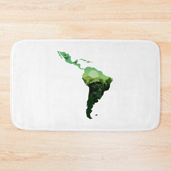 Item preview, Latin America map, landscape and nature designed and sold by landscapeworlds.