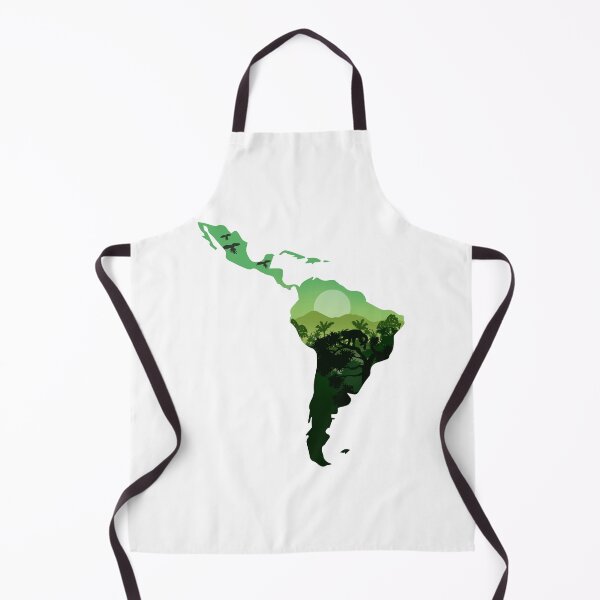 Item preview, Latin America map, landscape and nature designed and sold by landscapeworlds.