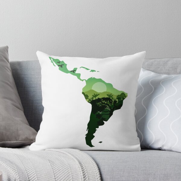 Item preview, Latin America map, landscape and nature designed and sold by landscapeworlds.