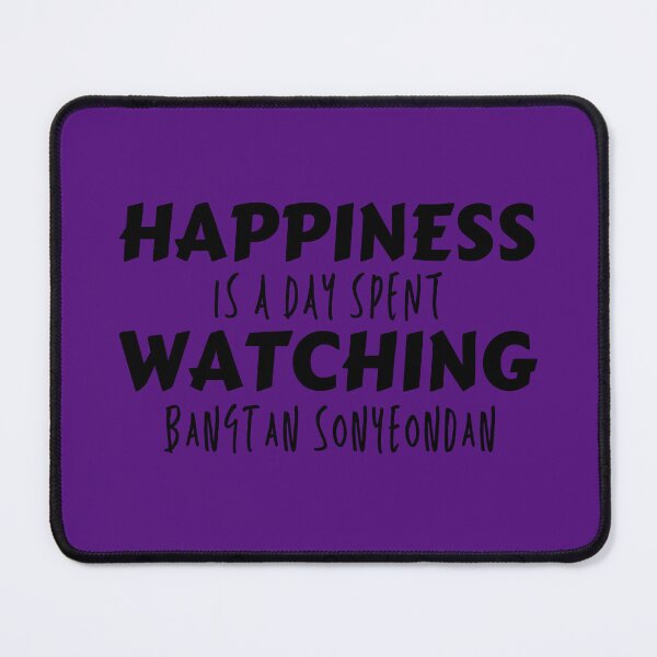 Item preview, HAPPINESS IS A DAY SPENT WATCHING BANGTAN SONYEONDAN | BTS lovers | Happiness | Trending | Humor designed and sold by Colorful-Inspo.