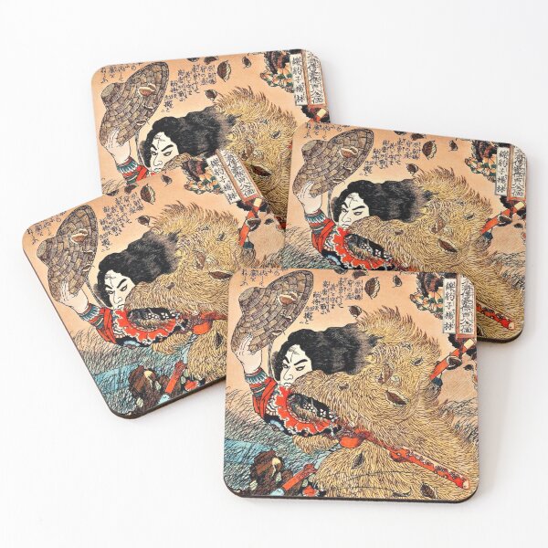 Item preview, samurai warrior fighting strong winds-japanese art designed and sold by 1andydesign.